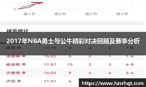 2017年NBA勇士与公牛精彩对决回顾及赛季分析